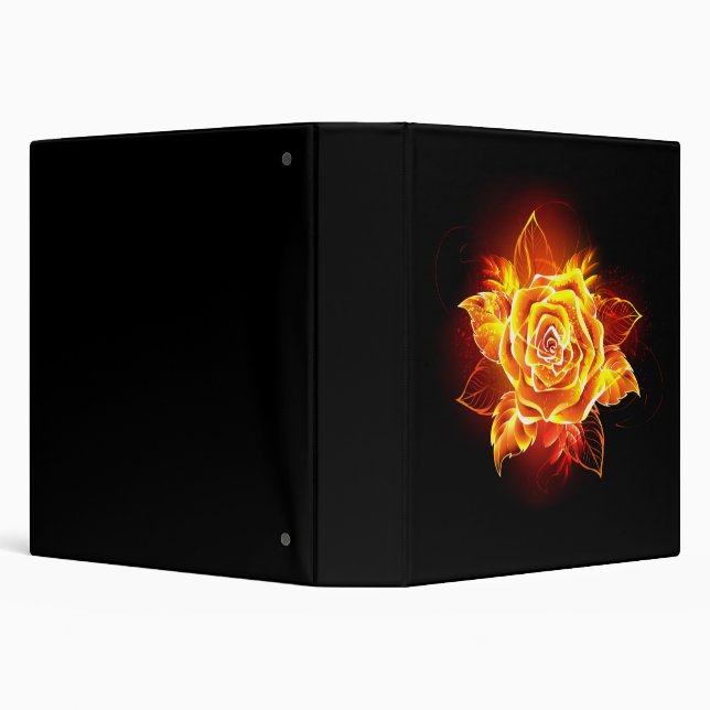 Blooming Fire Rose Binder (Background)