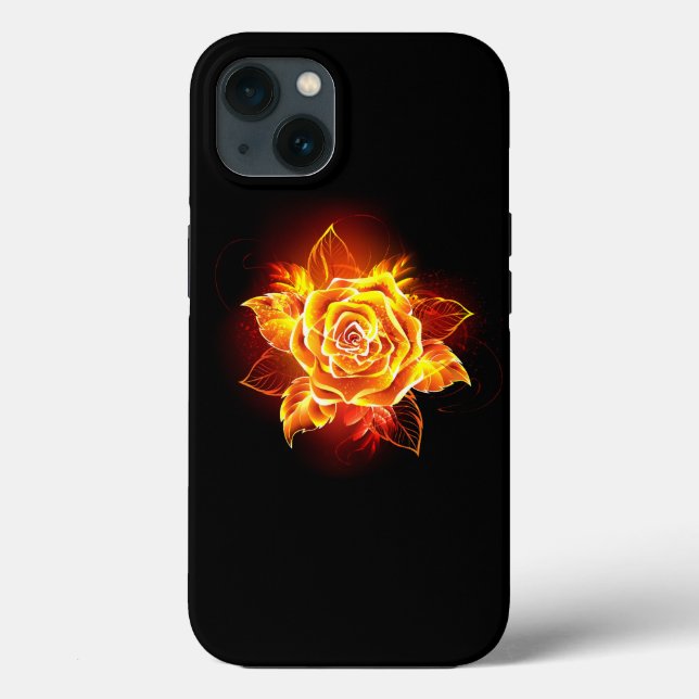 Blooming Fire Rose Case-Mate iPhone Case (Back)