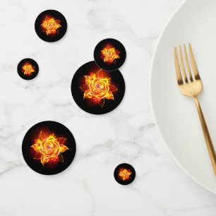 Blooming Fire Rose Confetti