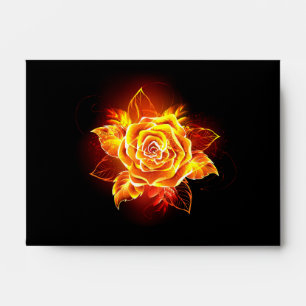 Blooming Fire Rose Envelope