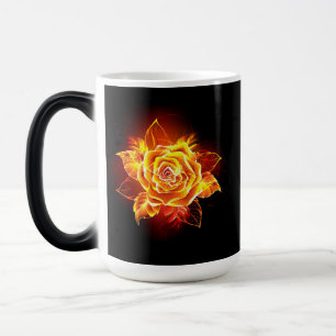 Blooming Fire Rose Magic Mug