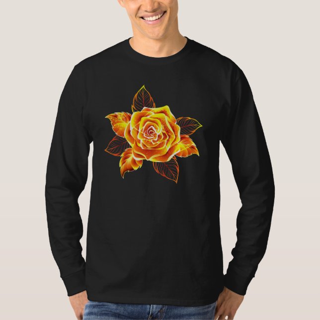 Blooming Fire Rose T-Shirt (Front)