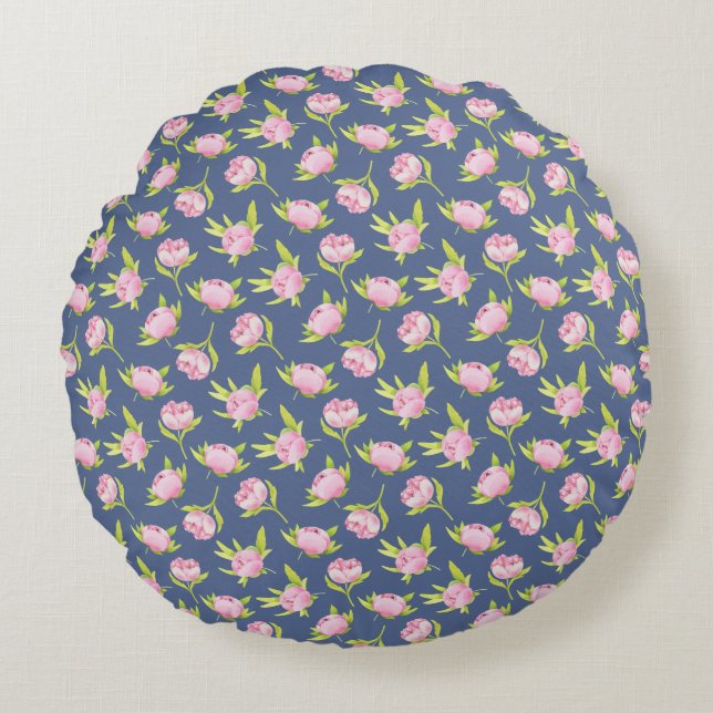 Blooming flavours. All-Over Print Apron Round Pillow (Front)