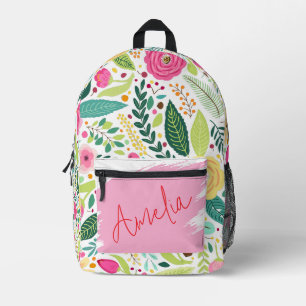 Blooming Floral Background Bag