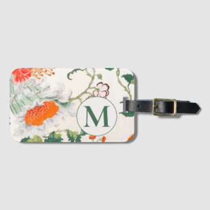 Blooming Floral Monogram Luggage Tag