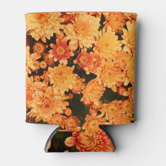 Blooming flowers, colourful background. can cooler