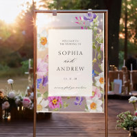 Blooming Flowers Wedding Welcome