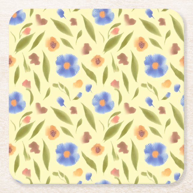 Blooming Garden Paper Coaster (Front)