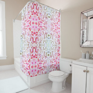 Blooming Gold Floral Branch On White Background