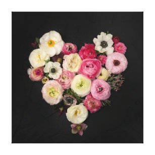 Blooming heart canvas print