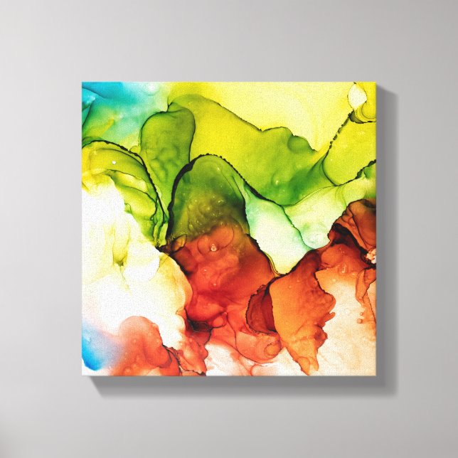 Blooming heart canvas print (Front)