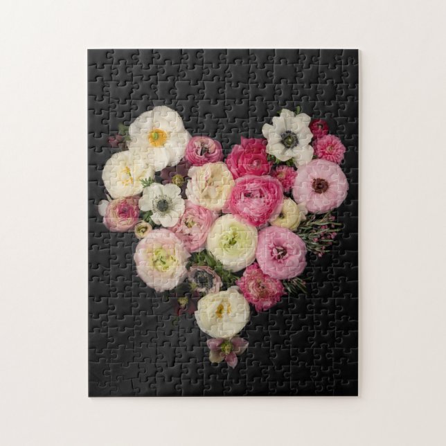 Blooming heart  jigsaw puzzle (Vertical)