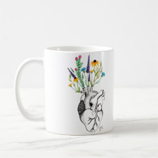 blooming heart mug
