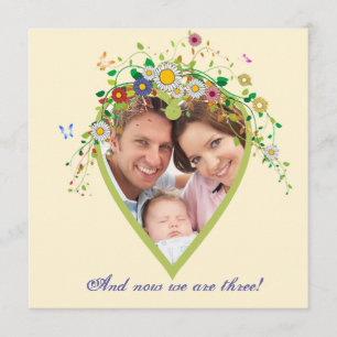 Blooming Heart - Photo Adoption Announcement