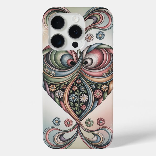Blooming Heart - Quilled Paper Art Inspiration Case-Mate iPhone Case (Back)