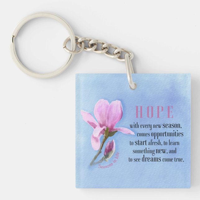 Blooming Hope Keychain (Front)