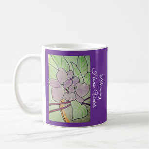Blooming House Violets Coffee Mug