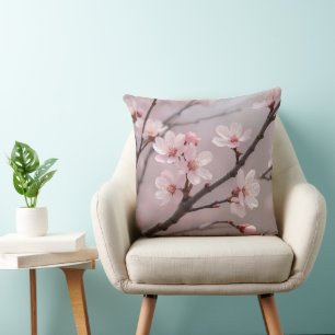 Blooming in Radiant Splendour Throw Pillow