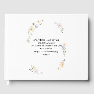 Blooming Joy – Vibrant Multicolor Floral  Guest Book