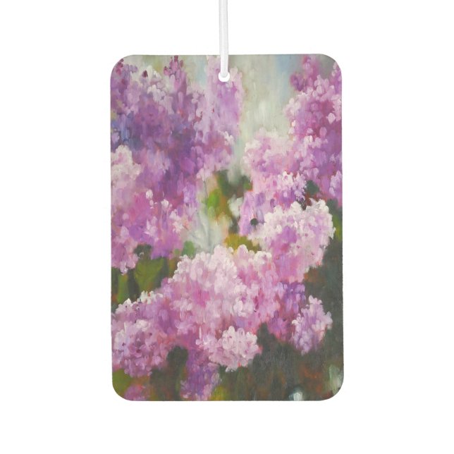 Blooming Lilac – Impressionist Spring Flowers Air Freshener (Front)
