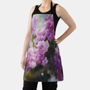 Blooming Lilac – Impressionist Spring Flowers Apron