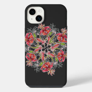 Blooming Lily Flower Collage iPhone 14 Plus Case