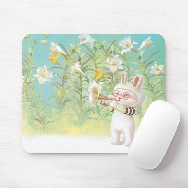 Blooming Lily Mouse Pad (With Mouse)