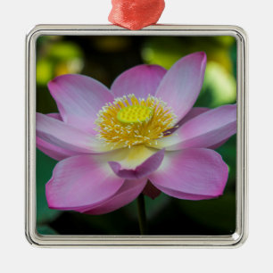 Blooming lotus flower, Indonesia Metal Ornament