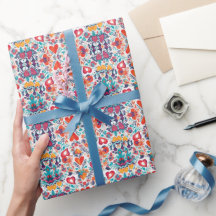 Blooming Love Affections Valentines Wrapping Paper