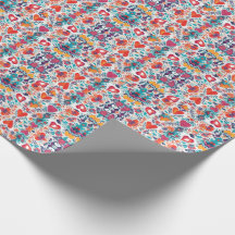 Blooming Love Affections Valentines Wrapping Paper