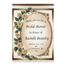 Blooming Love - Custom Bridal shower Invitations