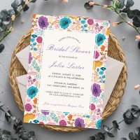 Blooming Love Floral Romantic Pink Bridal Shower