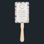 Blooming Love Floral Romantic Pink Purple Wedding Hand Fan<br><div class="desc">Beautiful invitations and stationery for special occasions and festivals are available in both physical and digital formats. We can extend any design into matching items such as RSVP cards,  labels,  envelopes,  and more. Customization is available upon request. Looking forward to hearing from you!</div>