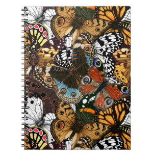 Blooming magnolia and titmouse bird 4 notebook