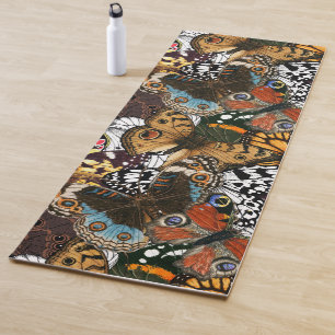 Blooming magnolia and titmouse bird 4 yoga mat