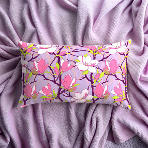 Blooming Magnolia Lumbar Pillow