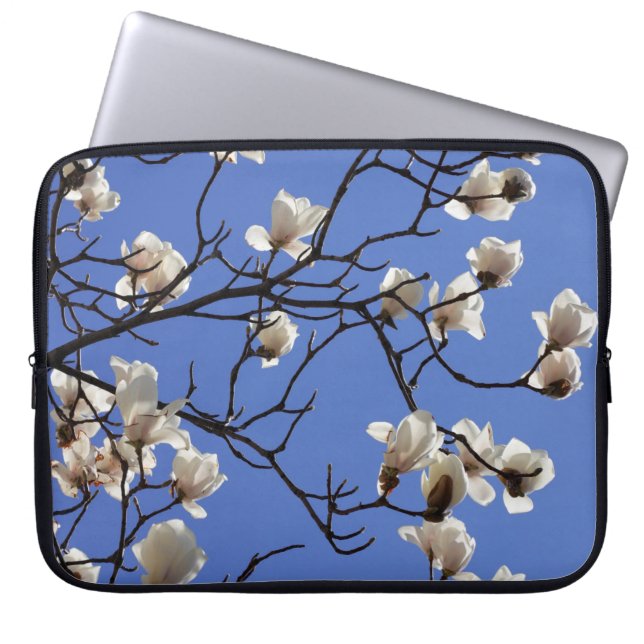 Blooming Magnolias Laptop Sleeve (Front)