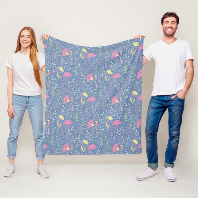 Blooming Meadow Breeze Fleece Blanket (In Situ)