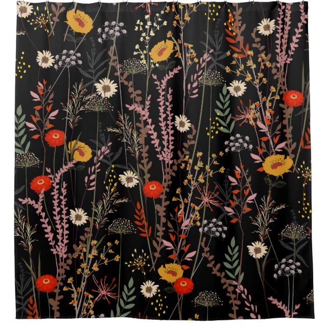 Blooming Meadow Flowers Hand Drawn (Front)