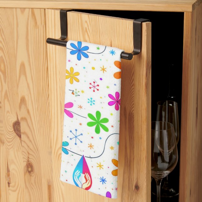 Blooming Meadow Kitchen Towel (Thirds Fold)