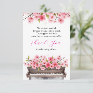 Blooming Melody Thank You Card
