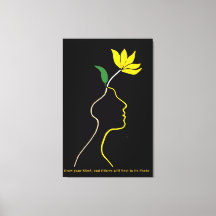 Blooming Mind – Minimalist Floral Head Design