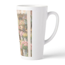 Blooming Moments Mug – Girl at Flower Shop Coffee