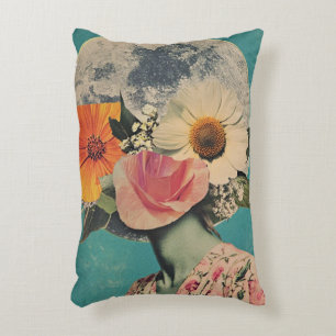 Blooming Mystery Under the Moon Accent Pillow