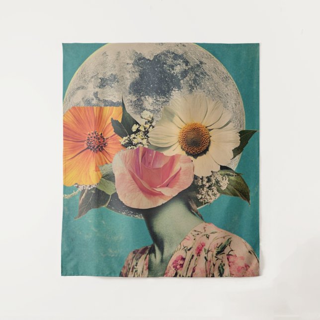 Blooming Mystery Under the Moon Tapestry (Front)