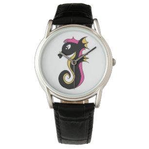 Blooming Neon Seahorse Watch