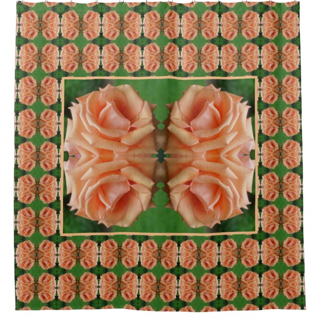 Blooming Peach Rose Abstract Pattern    (Front)