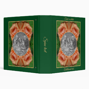 Blooming Peach Rose Frame Create Your Own Photo Binder