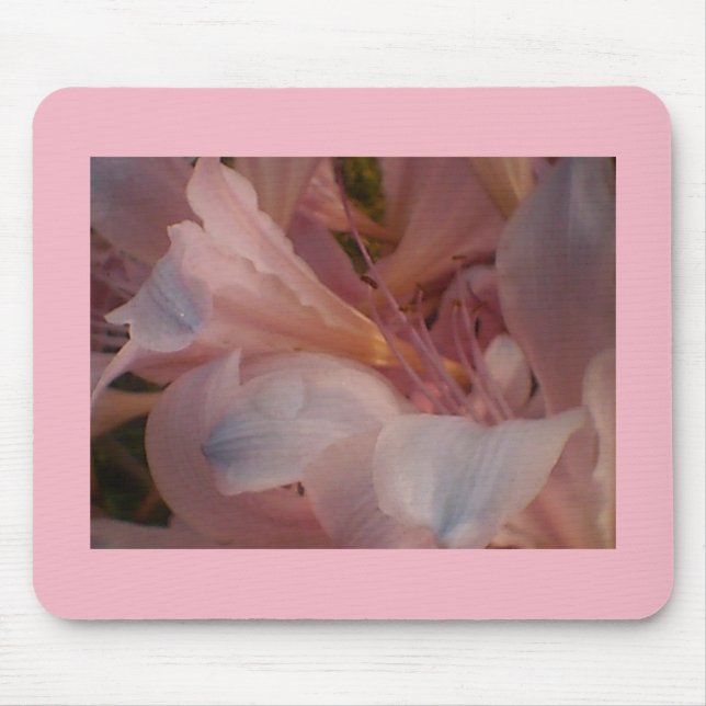 Blooming Pink Floral Mouse Pad (Front)