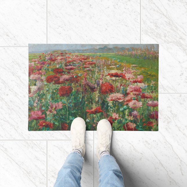 Blooming Poppies | Olga Wisinger-Florian Doormat (Indoor)